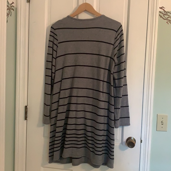 J. Jill Striped Long-Sleeved Dress - Picture 4 of 4